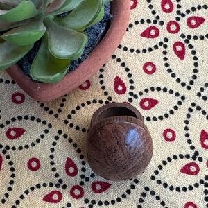 Rustic Brown Wooden Statement Ring